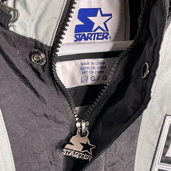 New Starter Los Angeles Kings Pullover Jacket Mens Size Large Rare NHL Hockey LA - Picture 3 of 9